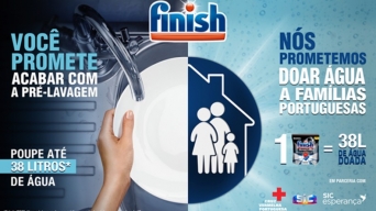 Neste dia Mundial da Água a CVP, a Finish e a Sic Esperança lançam campanha conjunta